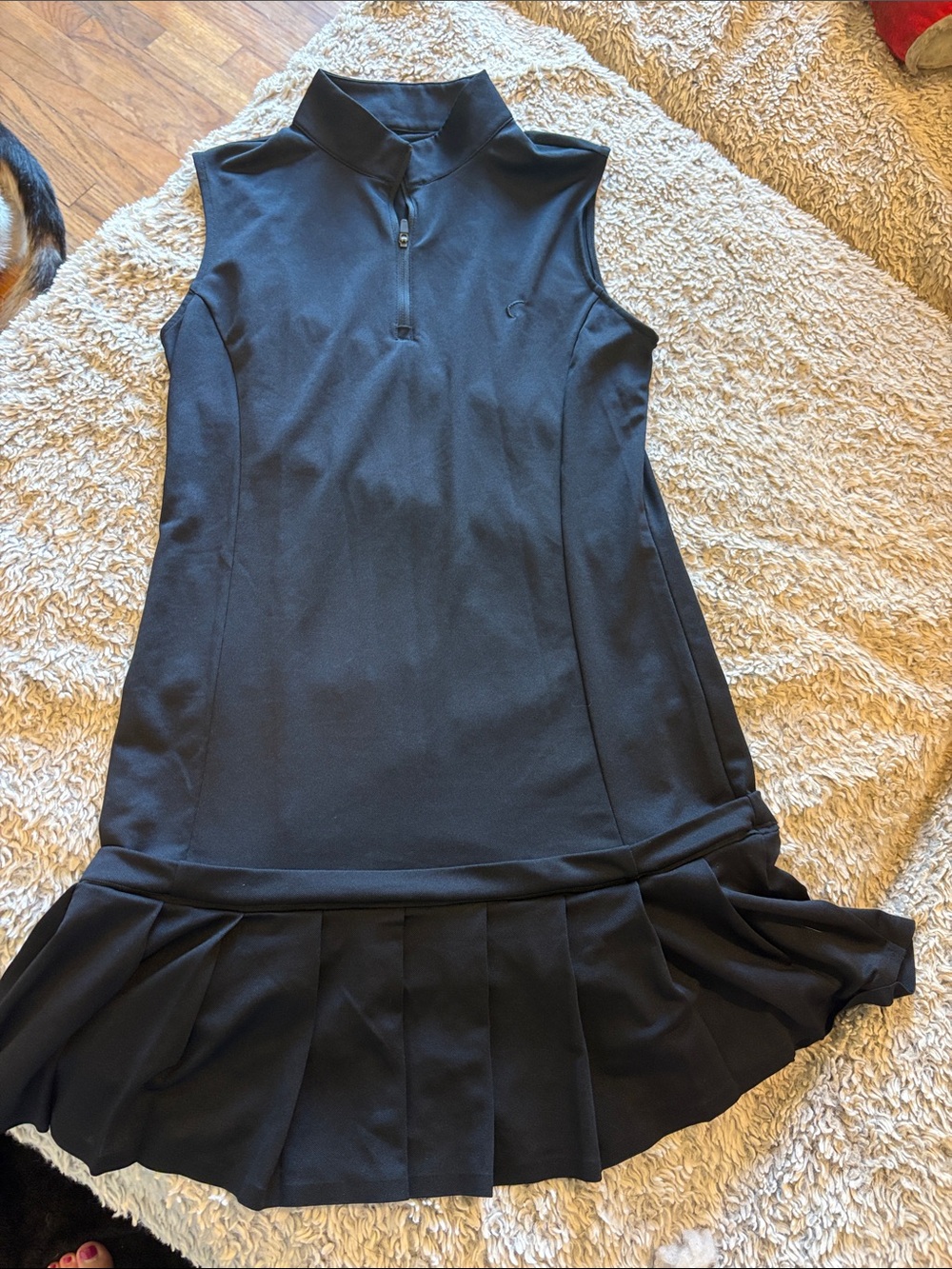 Black Pleated Athletic Skirt
